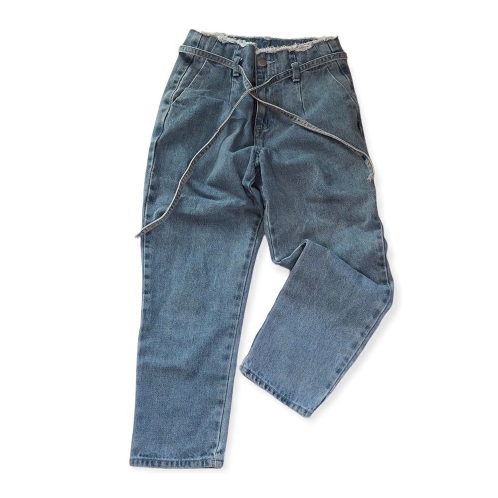Forever 21 High-rise Paperbag Mom Jeans Sz Small
